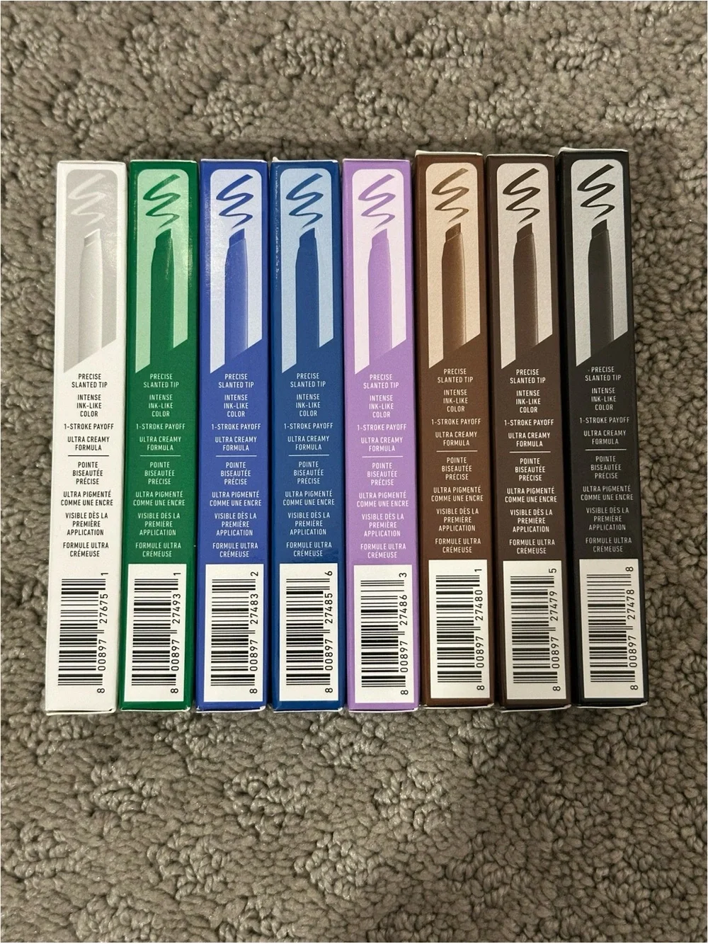 BRAND NEW NYX Epic Inky Stix Cream Gel Eyeliner Waterproof Bundle of 8 Shades